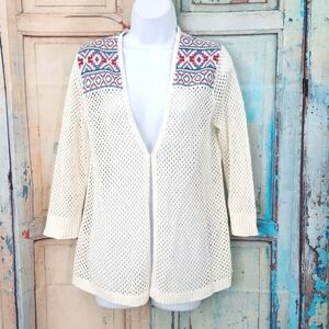 Eddie Bauer Beachside Cardigan in Snow